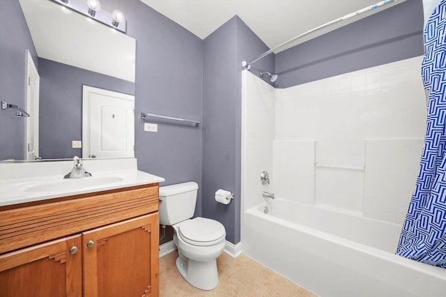 5227 Cobblers Xing Unit 5227, Mchenry, IL 60050 - bathroom with tile patterned floors, shower / bathtub combination with curtain, and vanity