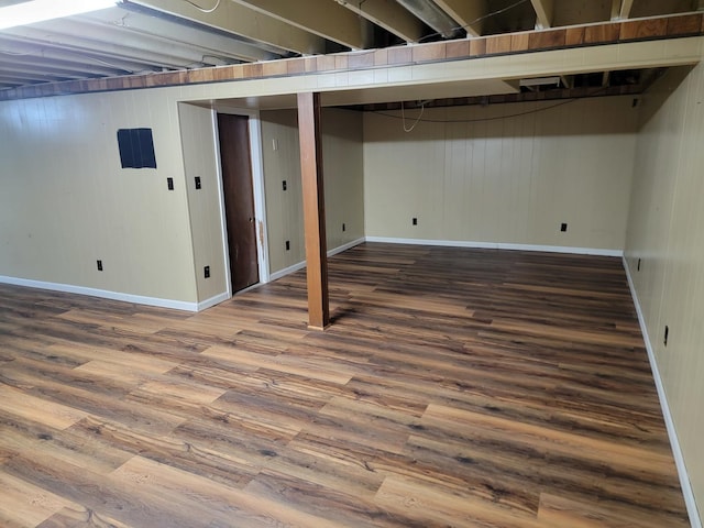 8788 Sheffield Dr, Belvidere, IL 61008 - finished below grade area with wood finished floors and baseboards