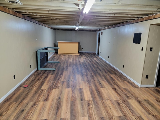 8788 Sheffield Dr, Belvidere, IL 61008 - finished below grade area featuring wood finished floors and baseboards