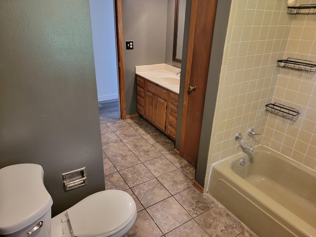 8788 Sheffield Dr, Belvidere, IL 61008 - bathroom with vanity,  shower combination, and tile patterned floors