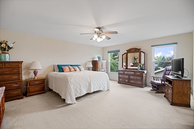 145 Barnes Rd, Elgin, IL 60124 - bedroom featuring light carpet and ceiling fan