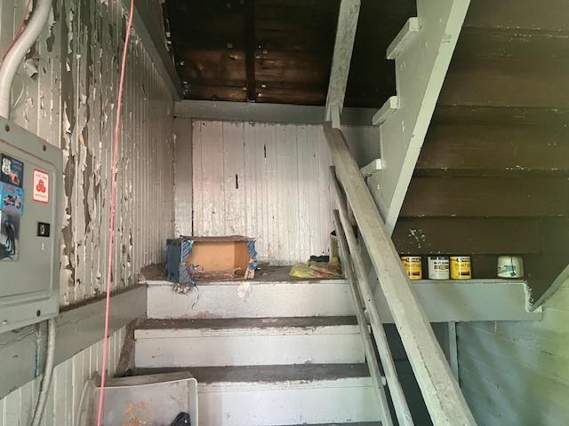 3307 W 37th Pl, Chicago, IL 60632 - stairway with electric panel