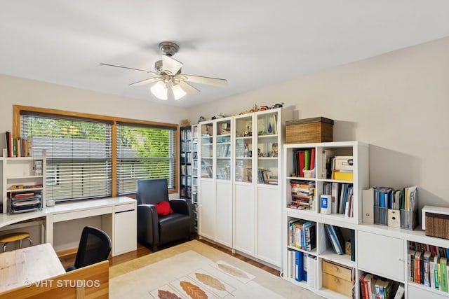 115 S We Go Trl, Mount Prospect, IL 60056 - office featuring ceiling fan and wood finished floors