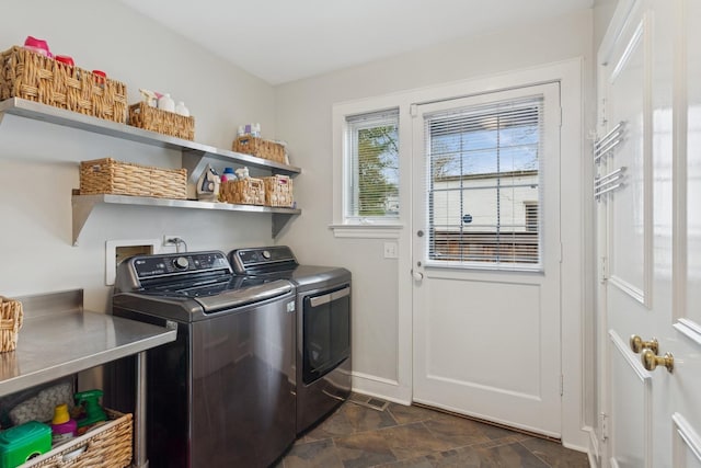2951 Colfax St, Evanston, IL 60201 - laundry room featuring separate washer and dryer and baseboards