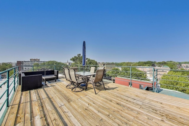 7240 Franklin St Unit 2A, Forest Park, IL 60130 - deck featuring outdoor dining area