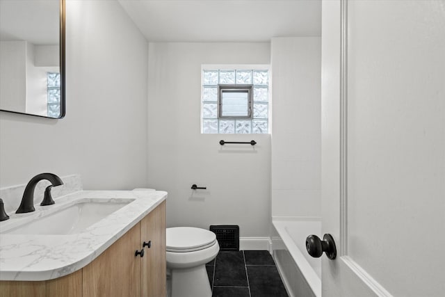 2445 Highland Ave, Berwyn, IL 60402 - full bathroom featuring tile patterned floors, vanity, and shower / bath combination