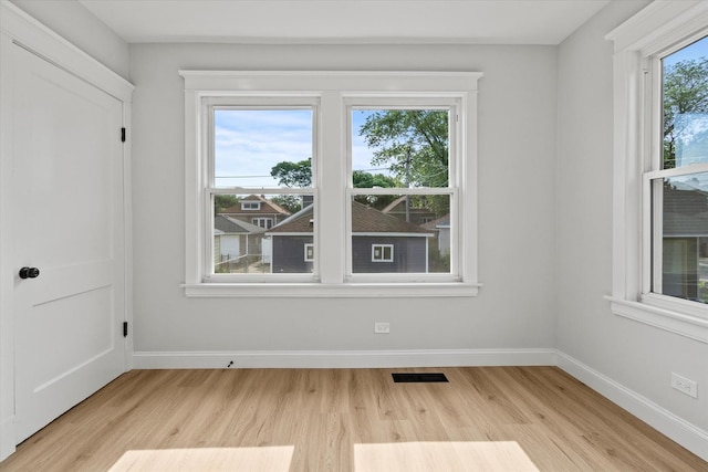 2445 Highland Ave, Berwyn, IL 60402 - unfurnished room with light wood-style floors
