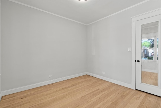 2445 Highland Ave, Berwyn, IL 60402 - empty room with wood finished floors and crown molding