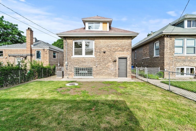 2445 Highland Ave, Berwyn, IL 60402 - back of house featuring a fenced backyard and brick siding