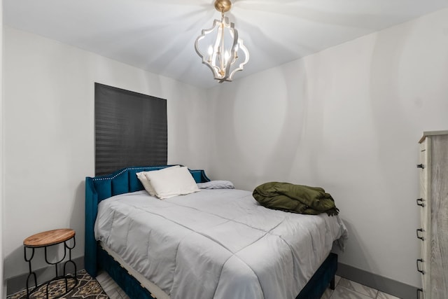 21203 S 93rd Ave, Frankfort, IL 60423 - bedroom with a chandelier and baseboards