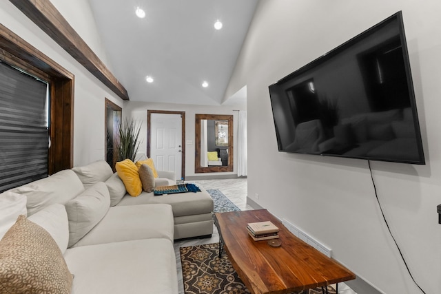 21203 S 93rd Ave, Frankfort, IL 60423 - living area featuring recessed lighting and high vaulted ceiling