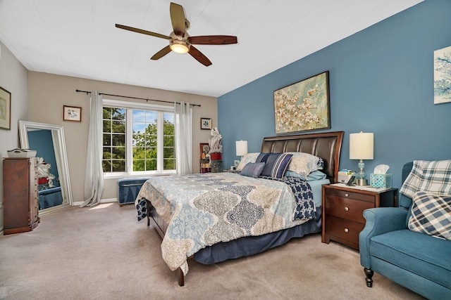 6743 S Pointe Dr Unit 1C, Tinley Park, IL 60477 - bedroom featuring carpet and ceiling fan