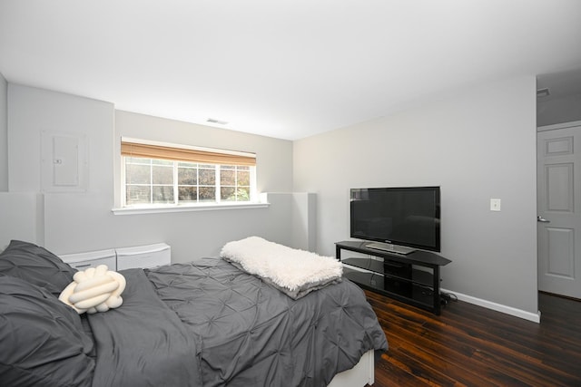 2208 W Concord Ln, Addison, IL 60101 - bedroom featuring hardwood / wood-style flooring and electric panel