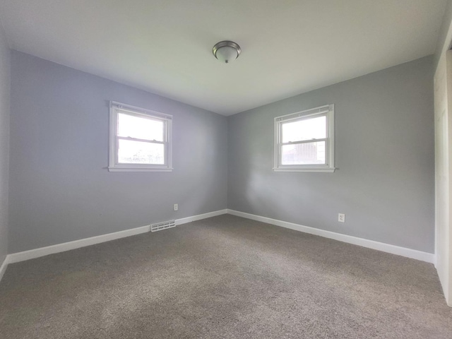 1718 Gilboa Ave, Zion, IL 60099 - spare room with healthy amount of natural light and dark colored carpet