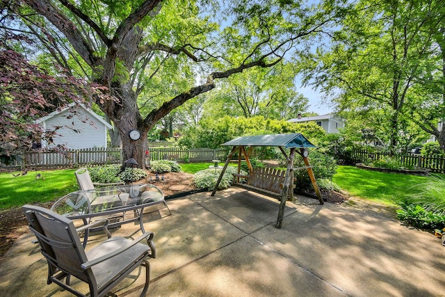 116 W Bailey Rd, Naperville, IL 60565 - fenced backyard with a patio