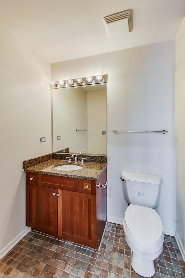 1525 S Sangamon St Unit 609, Chicago, IL 60608 - bathroom featuring vanity and stone finish flooring