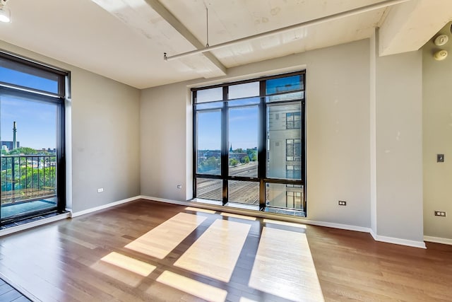 1525 S Sangamon St Unit 609, Chicago, IL 60608 - unfurnished room with wood finished floors