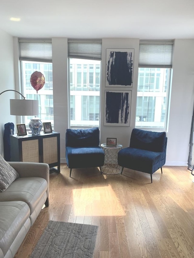 1400 S Michigan Ave Unit 911, Chicago, IL 60605 - living area with plenty of natural light and wood finished floors