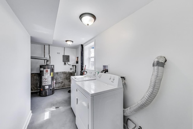 8433 W Betty Ter W, Niles, IL 60714 - washroom featuring gas water heater and separate washer and dryer