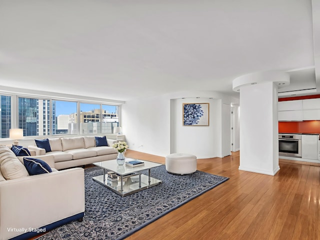 211 E Ohio St Unit 2707, Chicago, IL 60611 - living area featuring hardwood / wood-style flooring