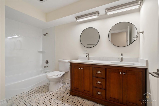 21824 Cambridge Dr, Kildeer, IL 60047 - bathroom with double vanity and  shower combination