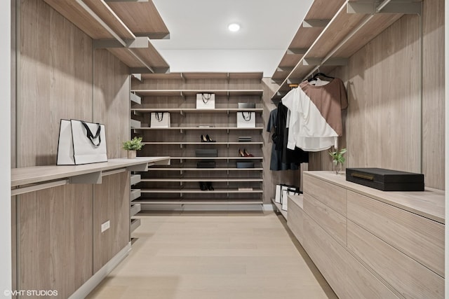 128 S Green St Unit 5Ab, Chicago, IL 60607 - walk in closet featuring light wood-style floors