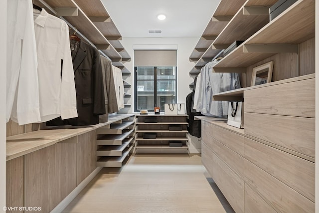 128 S Green St Unit 5Ab, Chicago, IL 60607 - walk in closet featuring light wood-style flooring