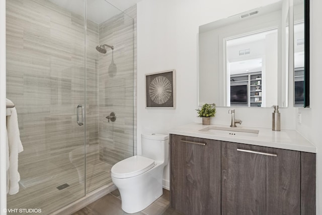 128 S Green St Unit 5Ab, Chicago, IL 60607 - bathroom with vanity and a stall shower
