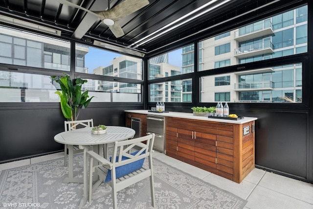 128 S Green St Unit 5Ab, Chicago, IL 60607 - sunroom / solarium featuring plenty of natural light