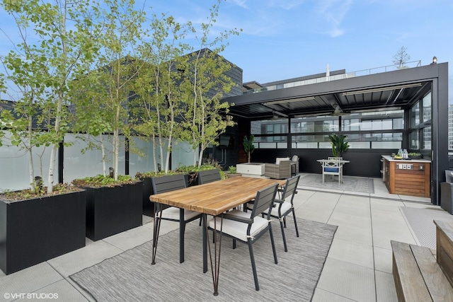 128 S Green St Unit 5Ab, Chicago, IL 60607 - view of patio featuring outdoor dining space