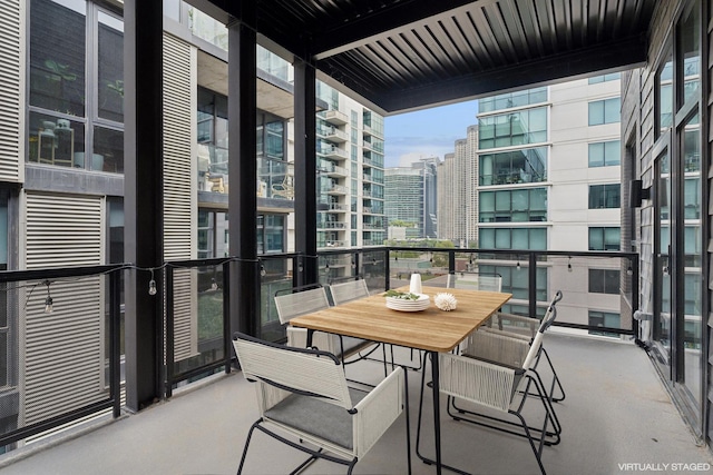 128 S Green St Unit 5Ab, Chicago, IL 60607 - balcony featuring a city view