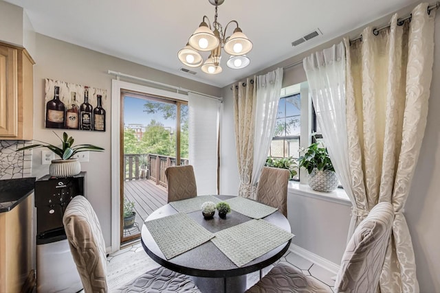 738 Hapsfield Ln Unit 7A2, Buffalo Grove, IL 60089 - dining room featuring plenty of natural light and a chandelier