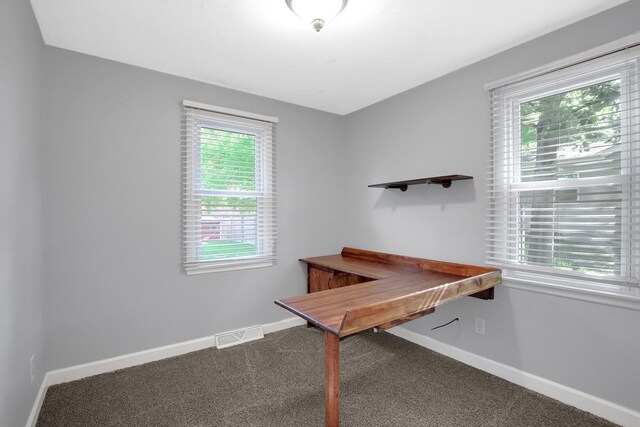 717 Bittersweet Ln, New Lenox, IL 60451 - unfurnished office with carpet flooring and baseboards