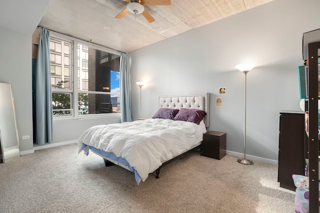 5430 N Sheridan Rd Unit 403, Chicago, IL 60640 - carpeted bedroom featuring baseboards and ceiling fan