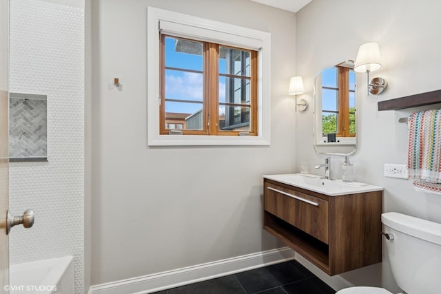 9333 S Oakley Ave, Chicago, IL 60643 - full bath with vanity and tile patterned flooring