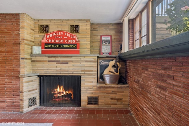 9333 S Oakley Ave, Chicago, IL 60643 - detailed view of a fireplace and wood walls