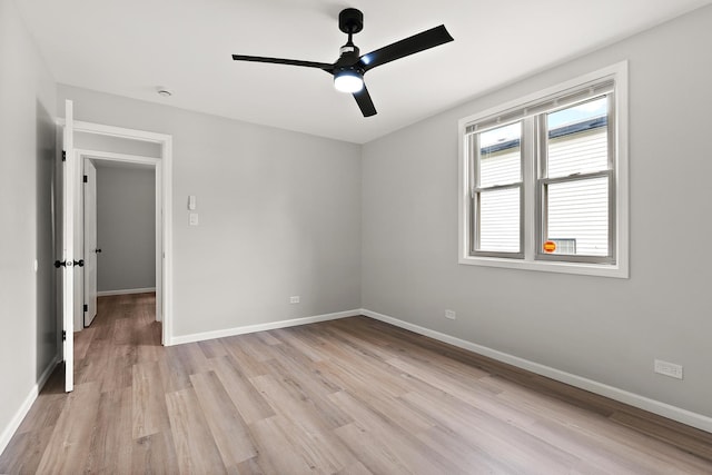 3616 Tamarind Ln, Hazel Crest, IL 60429 - unfurnished room featuring light wood-type flooring and ceiling fan