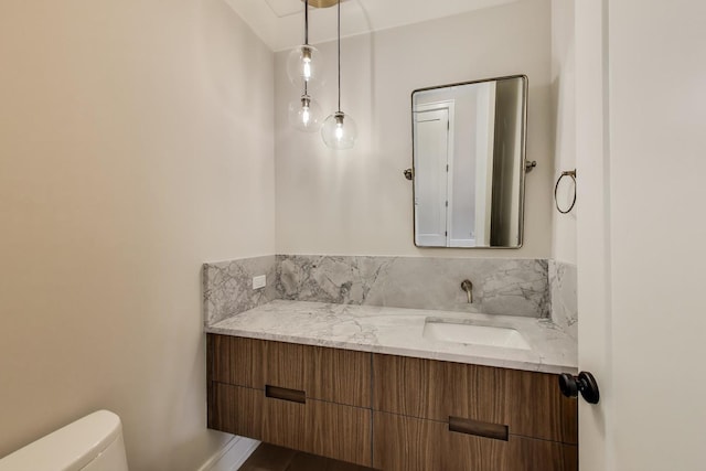 1437 Ashland Ave, River Forest, IL 60305 - bathroom with vanity and toilet