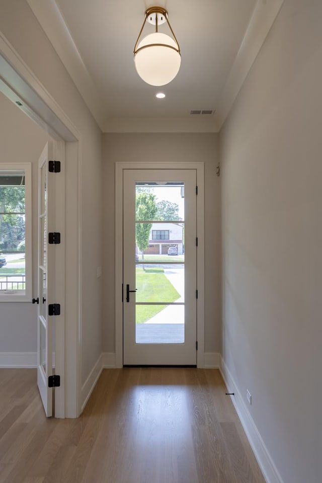 1437 Ashland Ave, River Forest, IL 60305 - doorway with light wood finished floors and baseboards