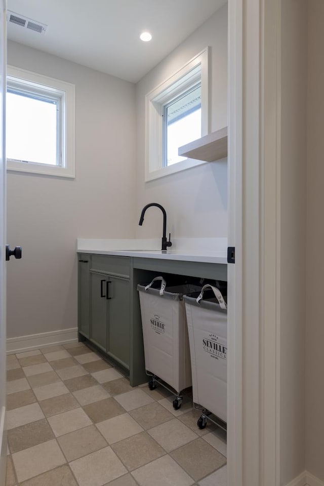 1437 Ashland Ave, River Forest, IL 60305 - washroom featuring healthy amount of natural light and recessed lighting