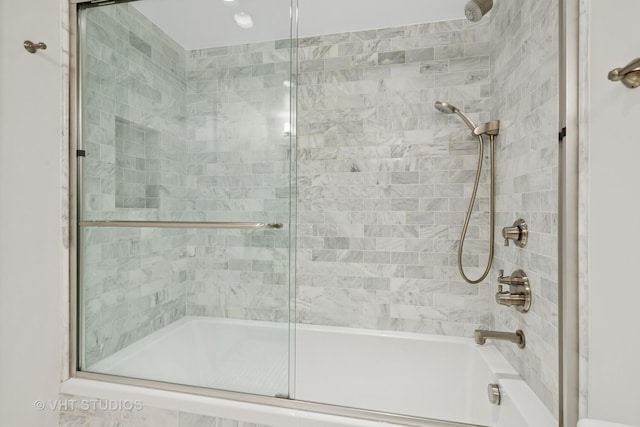 161 E Chicago Ave Unit 40G, Chicago, IL 60611 - bathroom with bath / shower combo with glass door