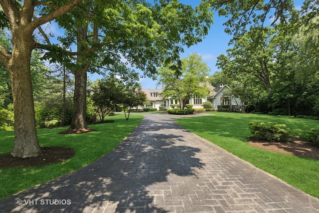 1310 Gavin Ct, Lake Forest, IL 60045 - view of home's community featuring a lawn and decorative driveway