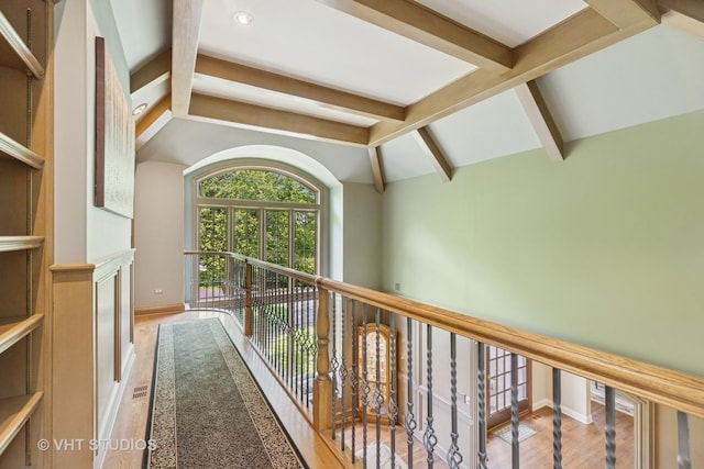 1310 Gavin Ct, Lake Forest, IL 60045 - hall featuring wood finished floors and baseboards