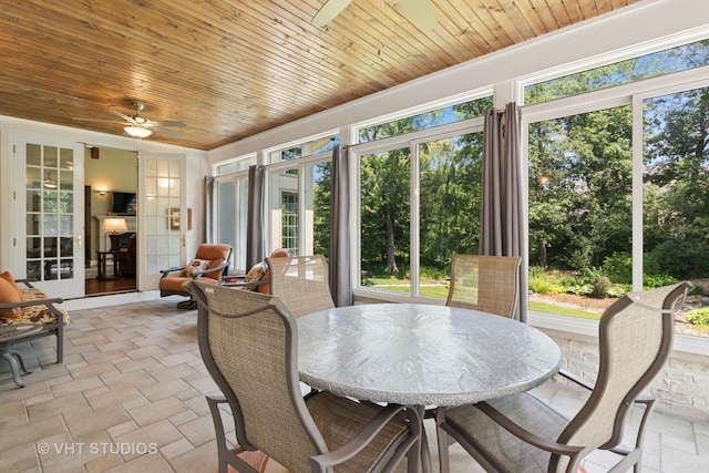 1310 Gavin Ct, Lake Forest, IL 60045 - sunroom / solarium featuring wooden ceiling