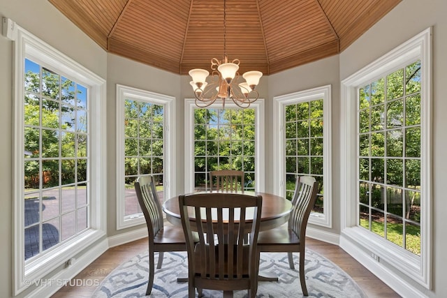1310 Gavin Ct, Lake Forest, IL 60045 - sunroom / solarium with vaulted ceiling and a chandelier