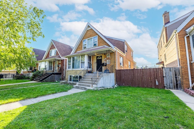 4636 S Keating Ave, Chicago, IL 60632 - view of front of home with brick siding and a gate