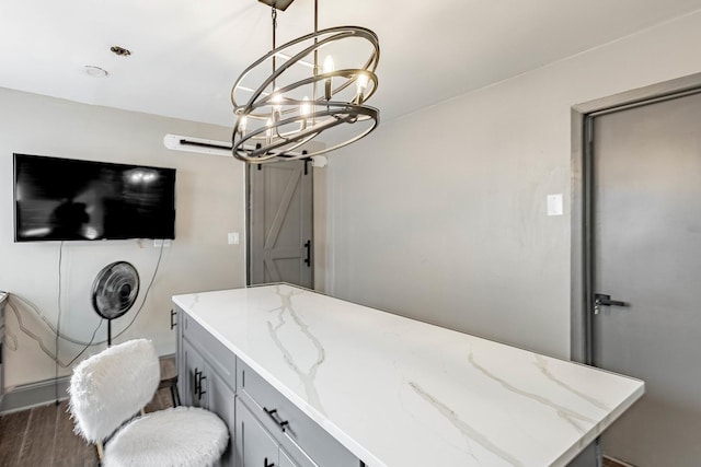 4636 S Keating Ave, Chicago, IL 60632 - bathroom with a chandelier and wood finished floors