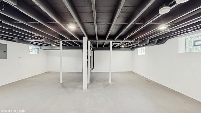 15230 State St, South Holland, IL 60473 - basement featuring baseboards and electric panel