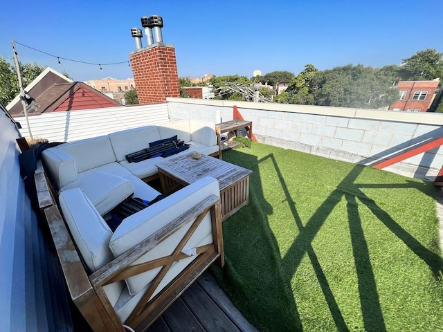 2013 W Rice St Unit 3, Chicago, IL 60622 - fenced backyard featuring outdoor lounge area