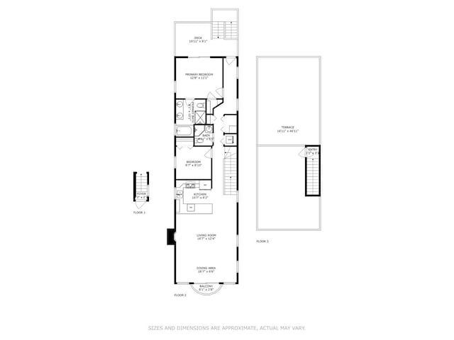 2013 W Rice St Unit 3, Chicago, IL 60622 - view of property floor plan